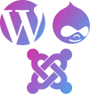 WordPress Drupal Joomla Icon