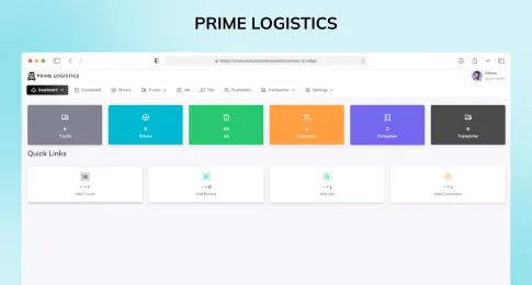 Prime Logistics : Streamlining Operations Through Digital Innovation image