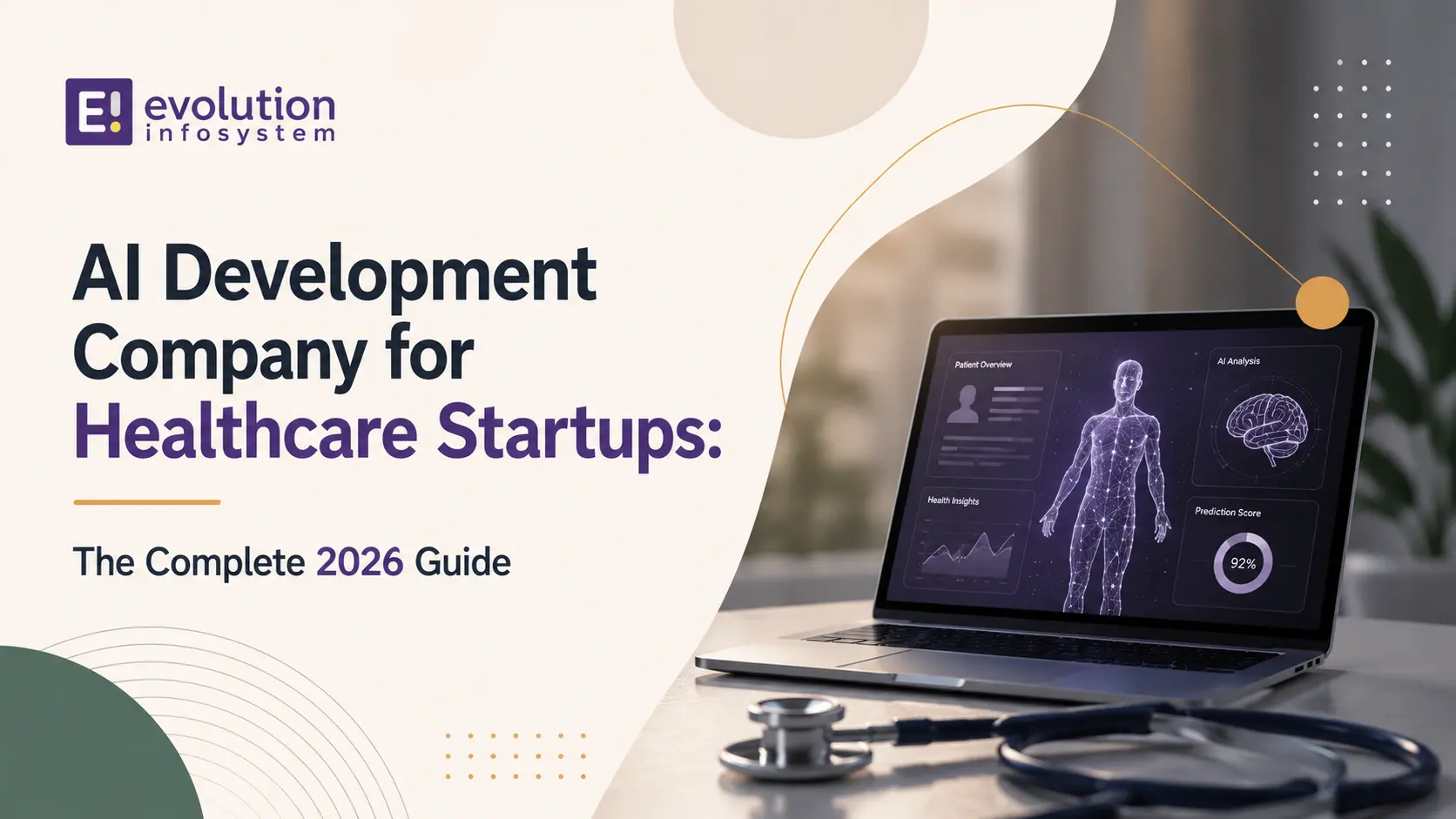AI Development Company for Healthcare Startups: The Complete 2026 Guide cover